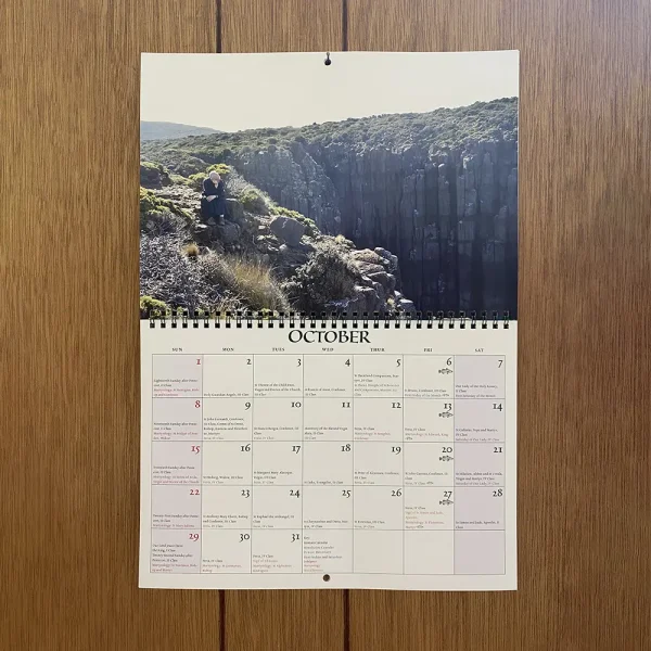 2023 Liturgical Wall Calendar October Page