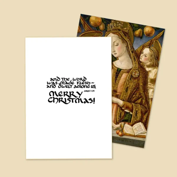 Crivelli Madonna and Child Christmas Card