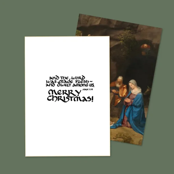 Giorgione Adoration of the Shepherds Christmas Card