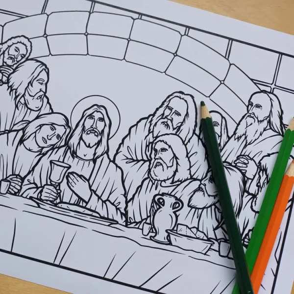 Lenten/Passiontide Bundle of 5 Colouring-In Pages