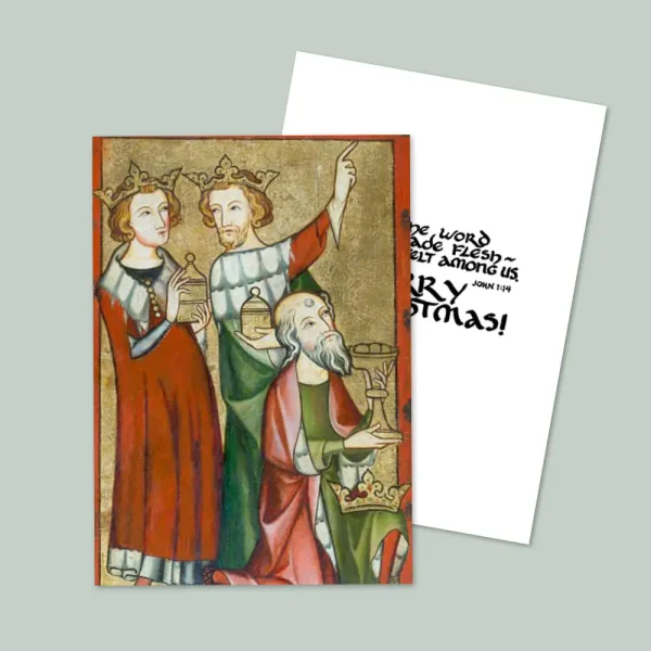 Rhenish Master Adoration of the Magi Christmas Card