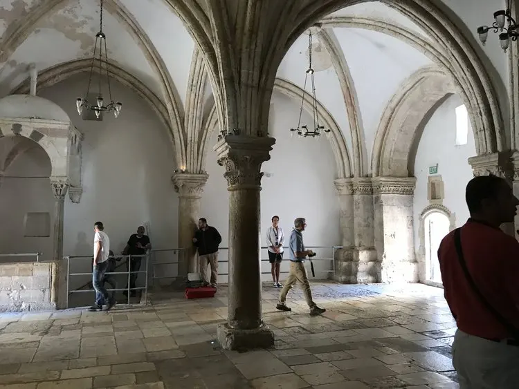 The Cenacle, or Upper Room of the Last Supper and the outpouring of the Holy Spirit.
