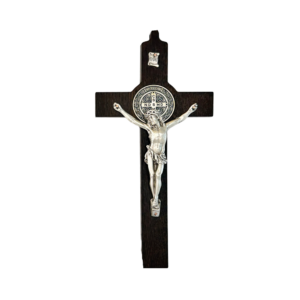 Saint Benedict Crucifix - dark wood - large