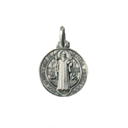 Medal of Saint Benedict - silver - medium
