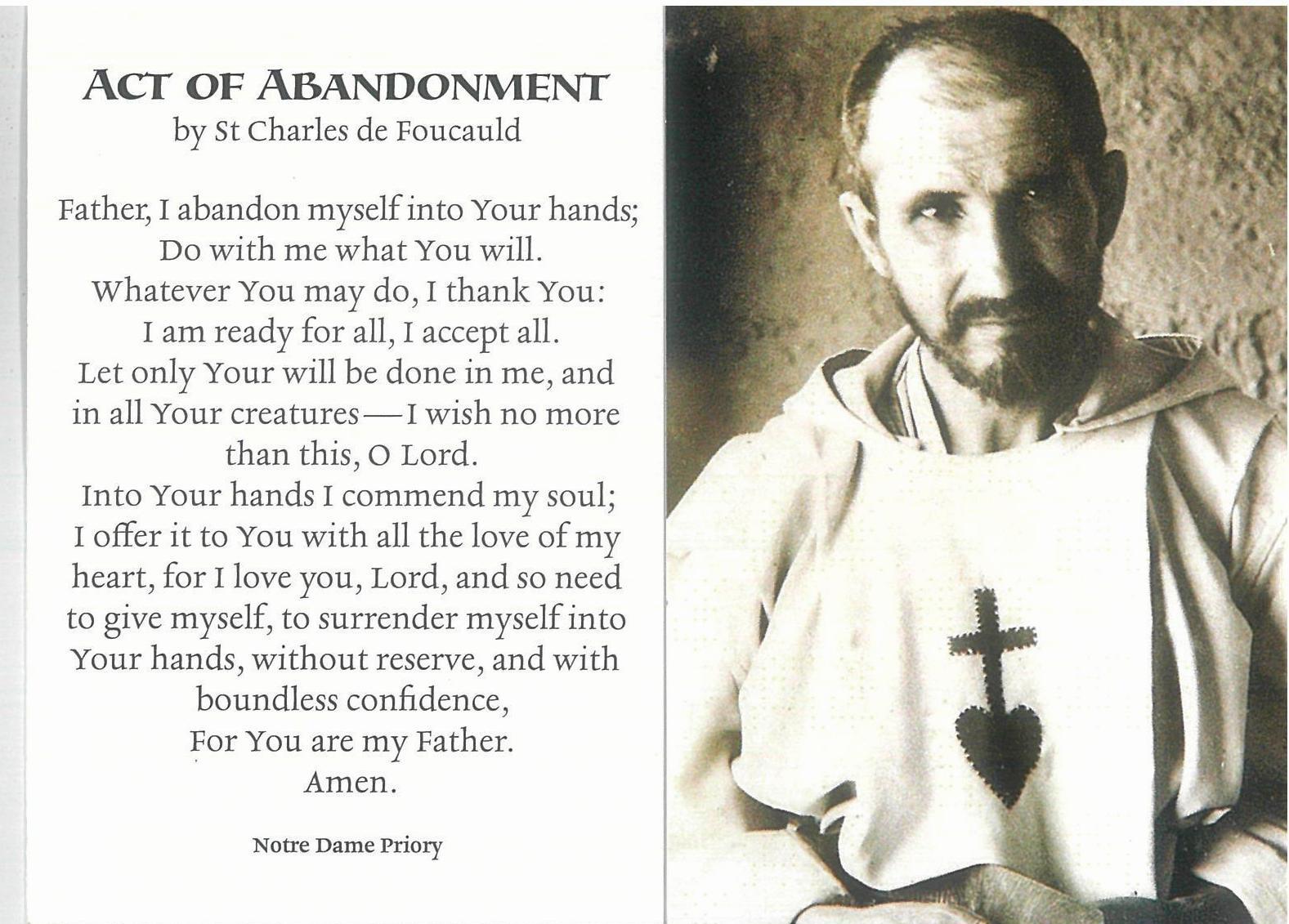 Holy Card - St. Charles de Foucauld