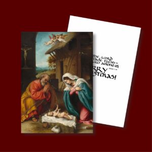 Lotto Adoration of the Christ Child - Christmas Card