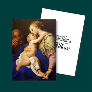 Batoni The Holy Family - Christmas Card